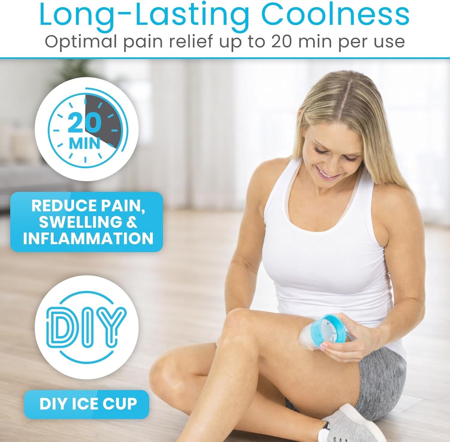 Arctic Flex Ice Roller for Face, Eyes & Neck (2 Pack) – Facial Ice Cube Roller M