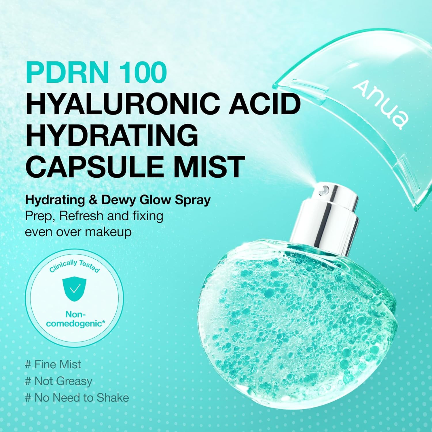 ANUA PDRN Collagen Glow Facial Serum Spray Hydrating Mist 1.01 Fl Oz EXP:08/28