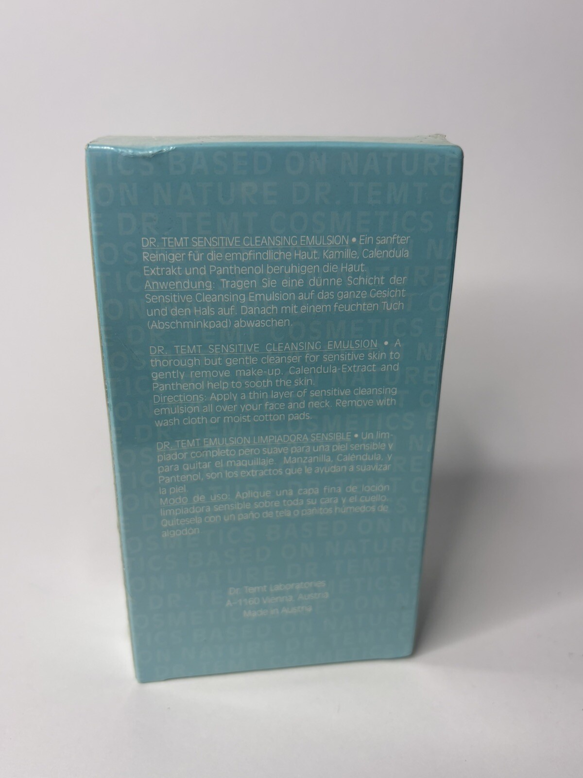 Vintage Dr. Temt Sensitive Cleansing Emulsion 6.6 Oz 200ml See Photos Sealed