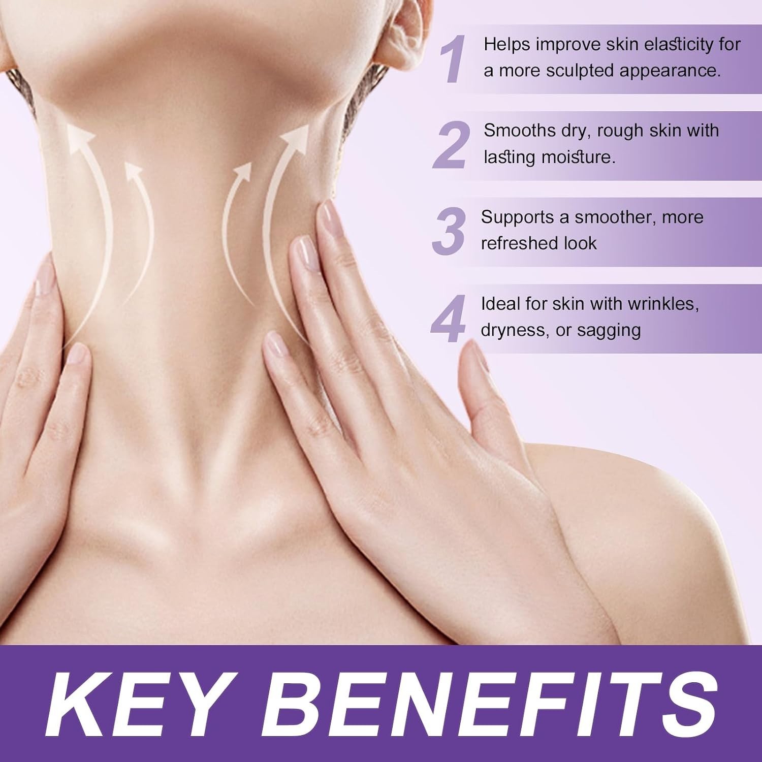 Advanced Neck Firming Cream 4.23Oz – Reduces Wrinkles with Roller Massage Design