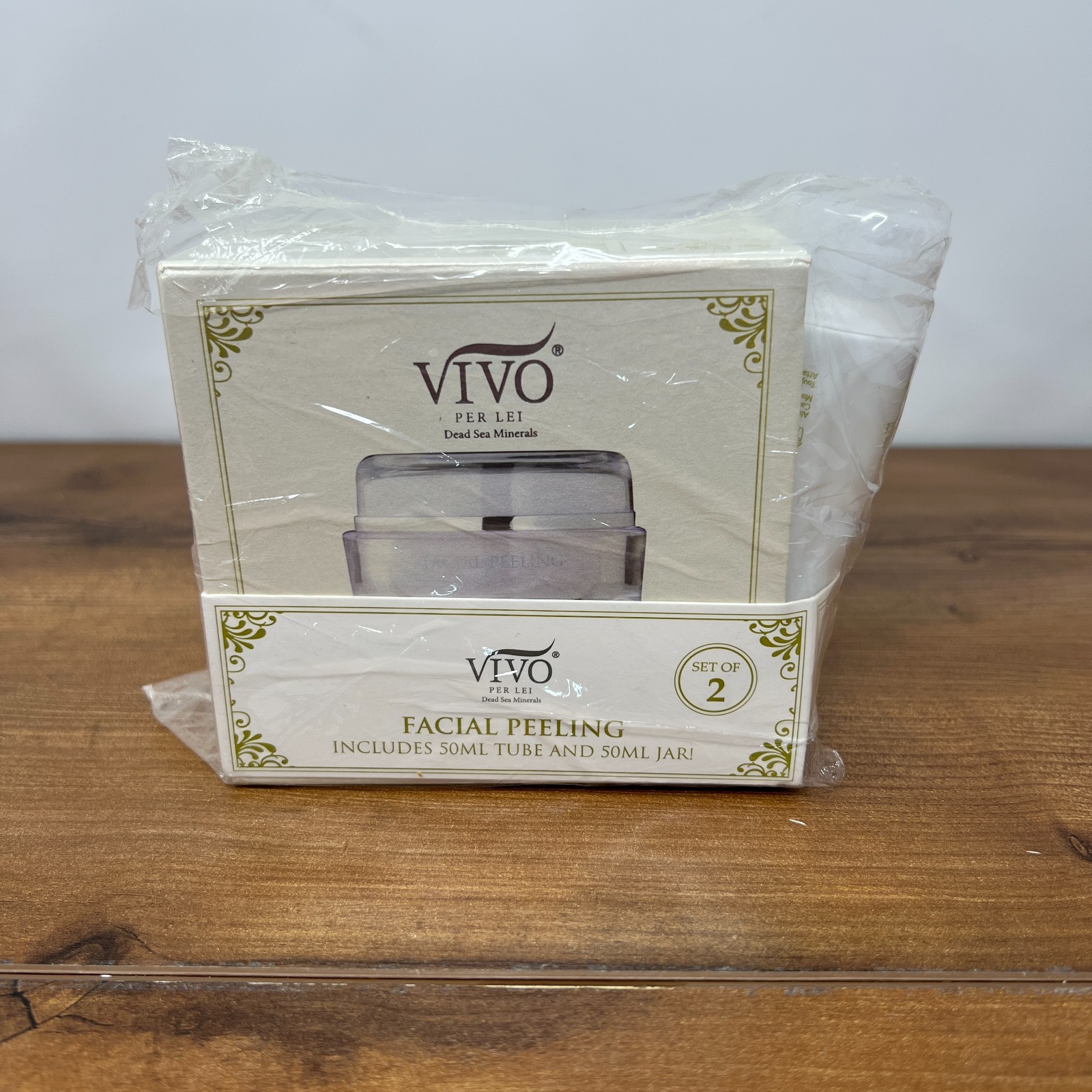 Vivo Per Lei Facial Peeling Gel Dead Sea Minerals 50ml Tube and Jar NEW Sealed