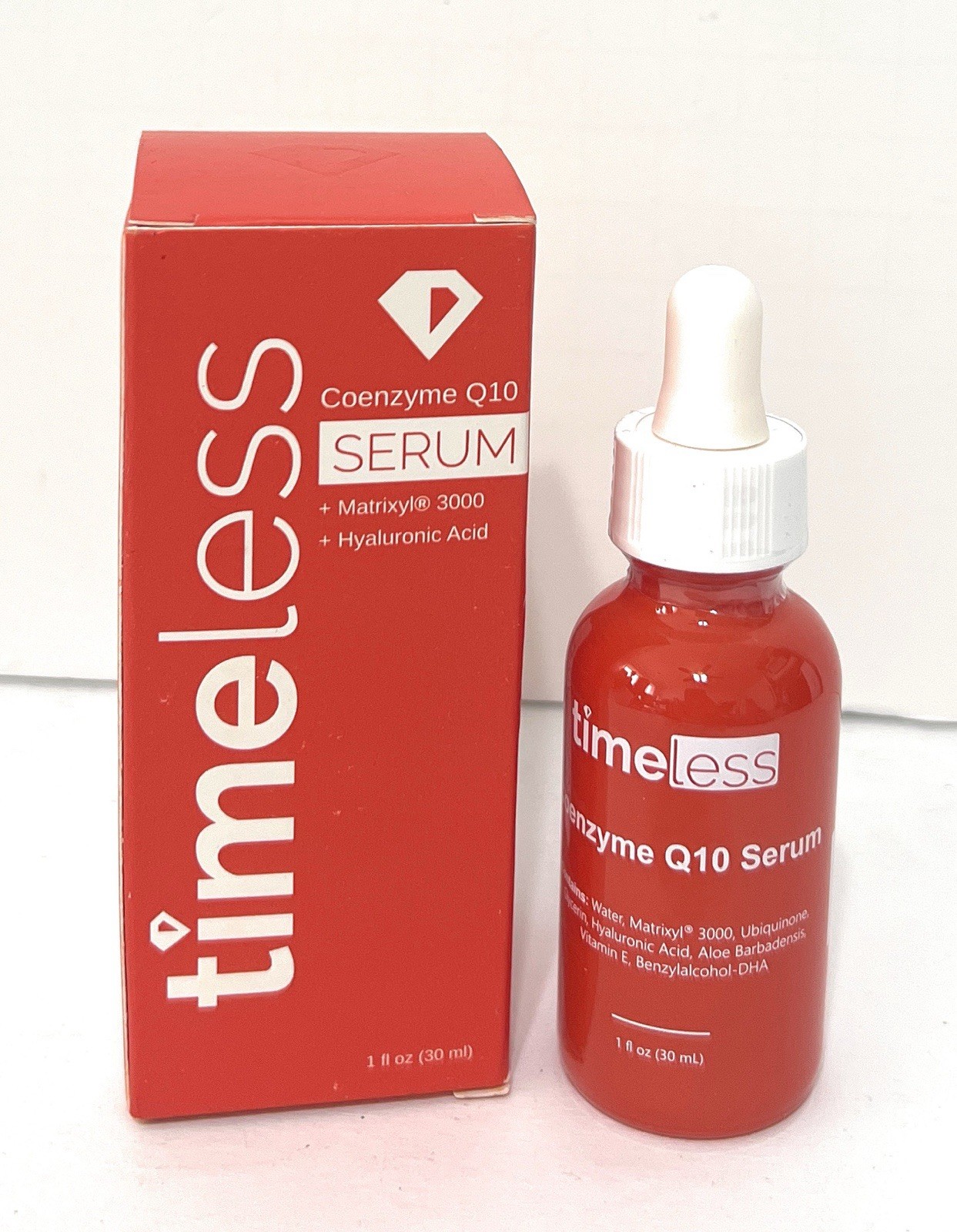 Coenzyme Q10 Serum by Timeless for Unisex -1 Oz +Hyaluronic Acid New Sealed