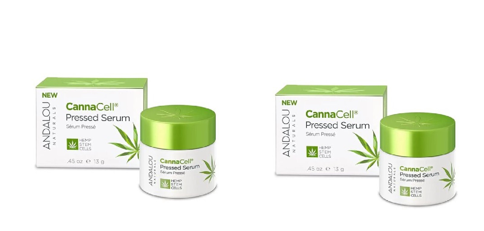 Andalou Naturals CannaCell Pressed Serum ( 2 Pack )