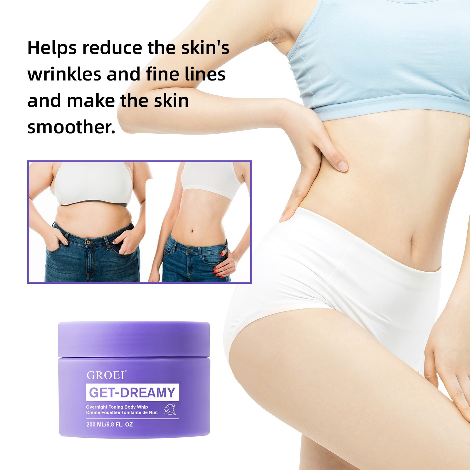 Groei Get-Dreamy Overnight Toning Body Whip – 6.8 fl oz/200 ml – New Sale
