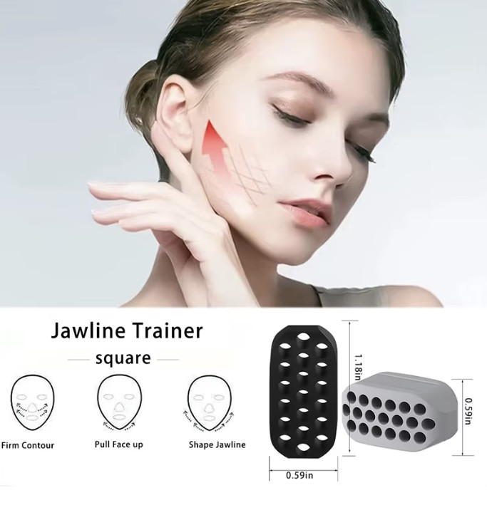 1PCS Jawline Exerciser Mouth Exercise Fitness Ball Neck Face Jaw Trainer Toning
