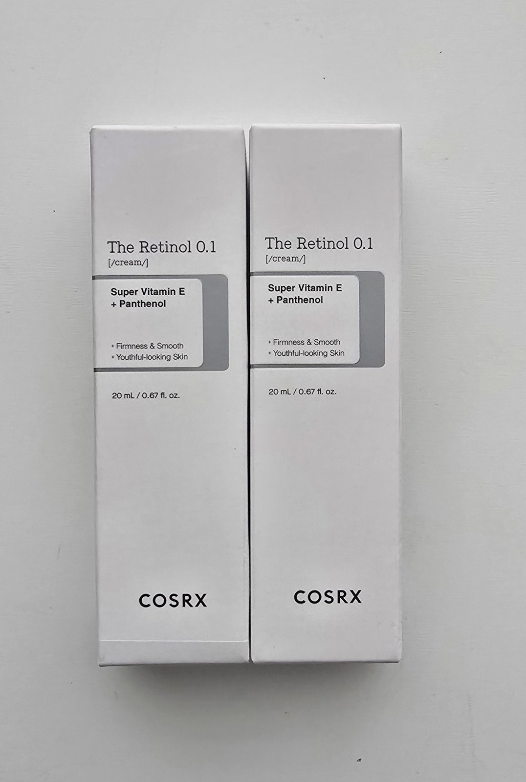 COSRX – The Retinol 0.1 % Cream 20ml / 0.67 fl oz Anti Aging Cream – 2 Pack