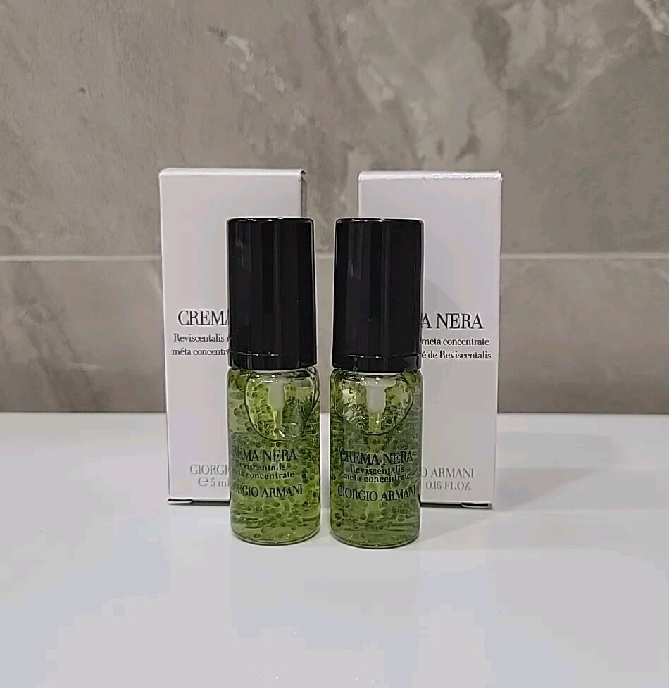 6 X Giorgio Armani Crema Nera Reviscentalis Meta Concentrate 5ml (each)