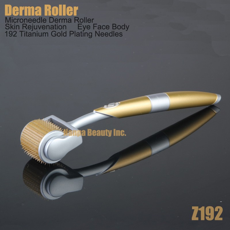(192 Pins）Titanium Derma Roller For Scars, Stretch Marks Micro Derma Skin Roller