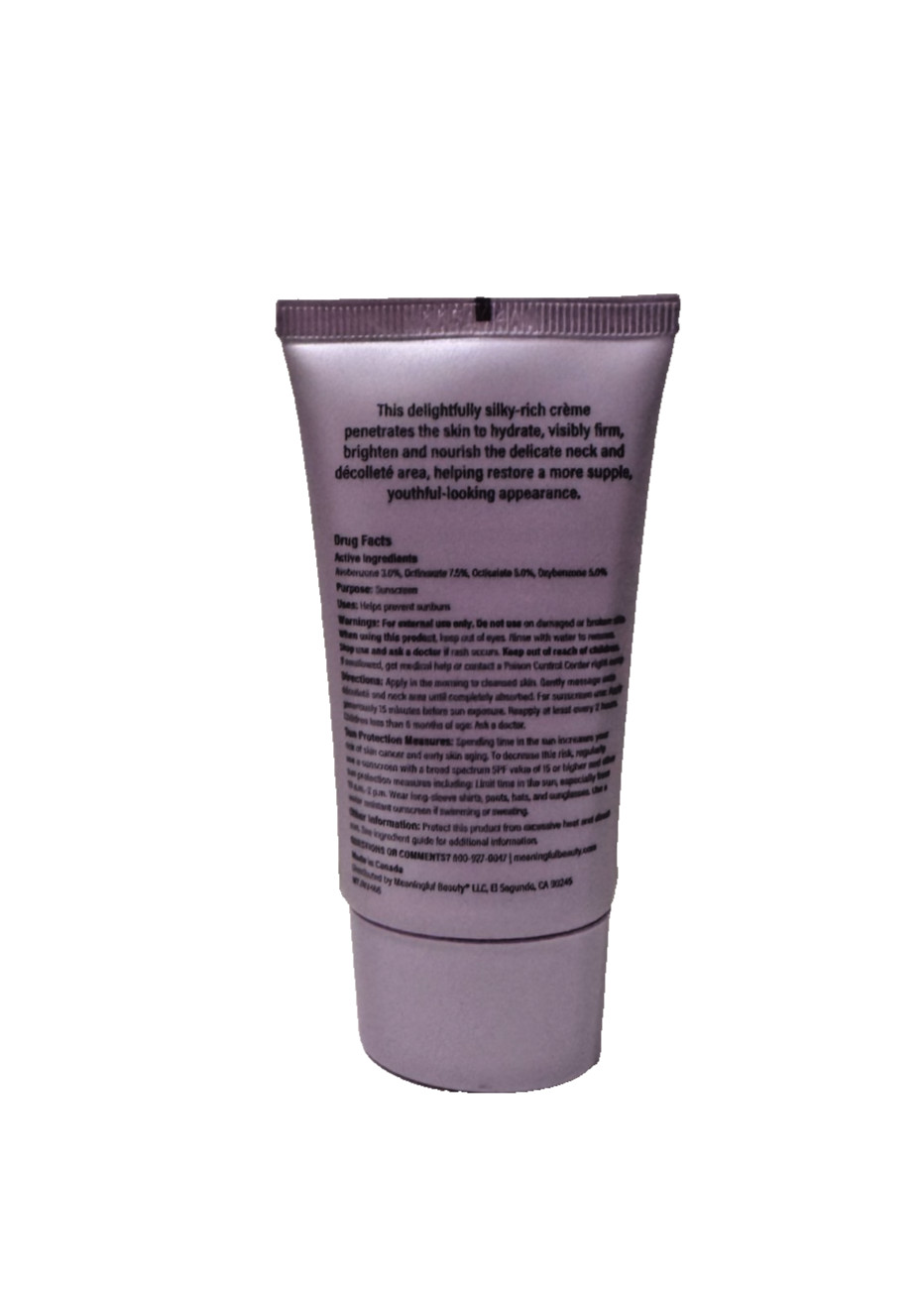 Meaningful Beauty Skin Brightening Neck Decollete Cream Cindy Crawford 1.7 oz