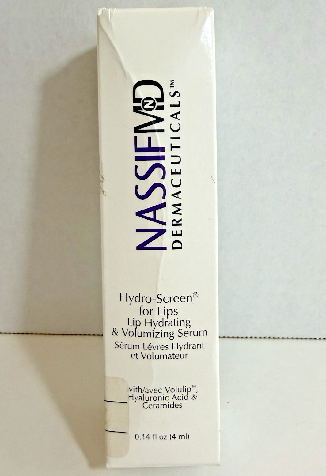 NassifMD Hydro-Screen for Lips, Lip Plumping Serum Hyaluronic Acid Ceramides New