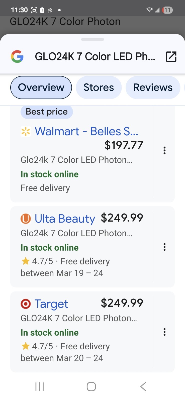 GLO24K SUPER LED PHOTON REJUVENATION 7 COLOR SUPER MASK LIMITED EDITION $399