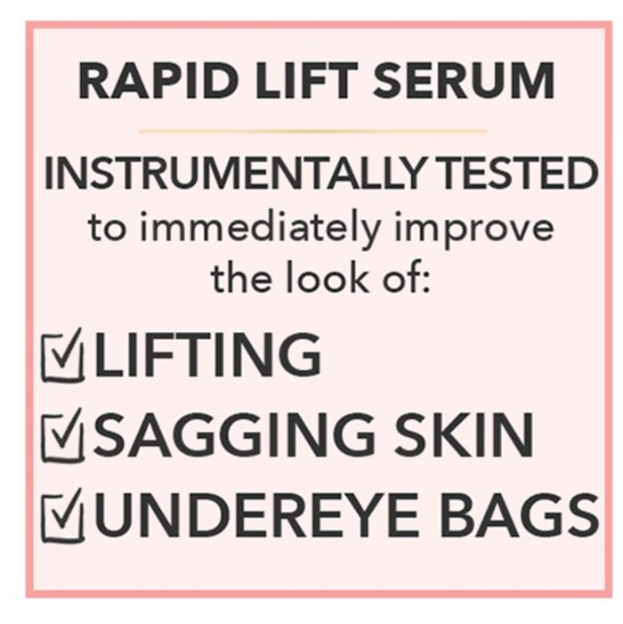 Nakery 2 Piece Peptide Collagen Face Lift Set Power Boost Rapid Lift W/ Bag
