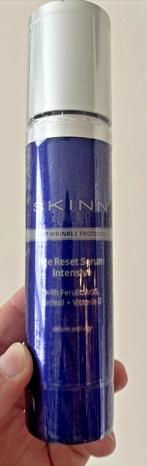 Skinn DEEP WRINKLE PROTOCOL AGE RESET SERUM INTENSIVE Sealed New 3.2 oz, 100ml