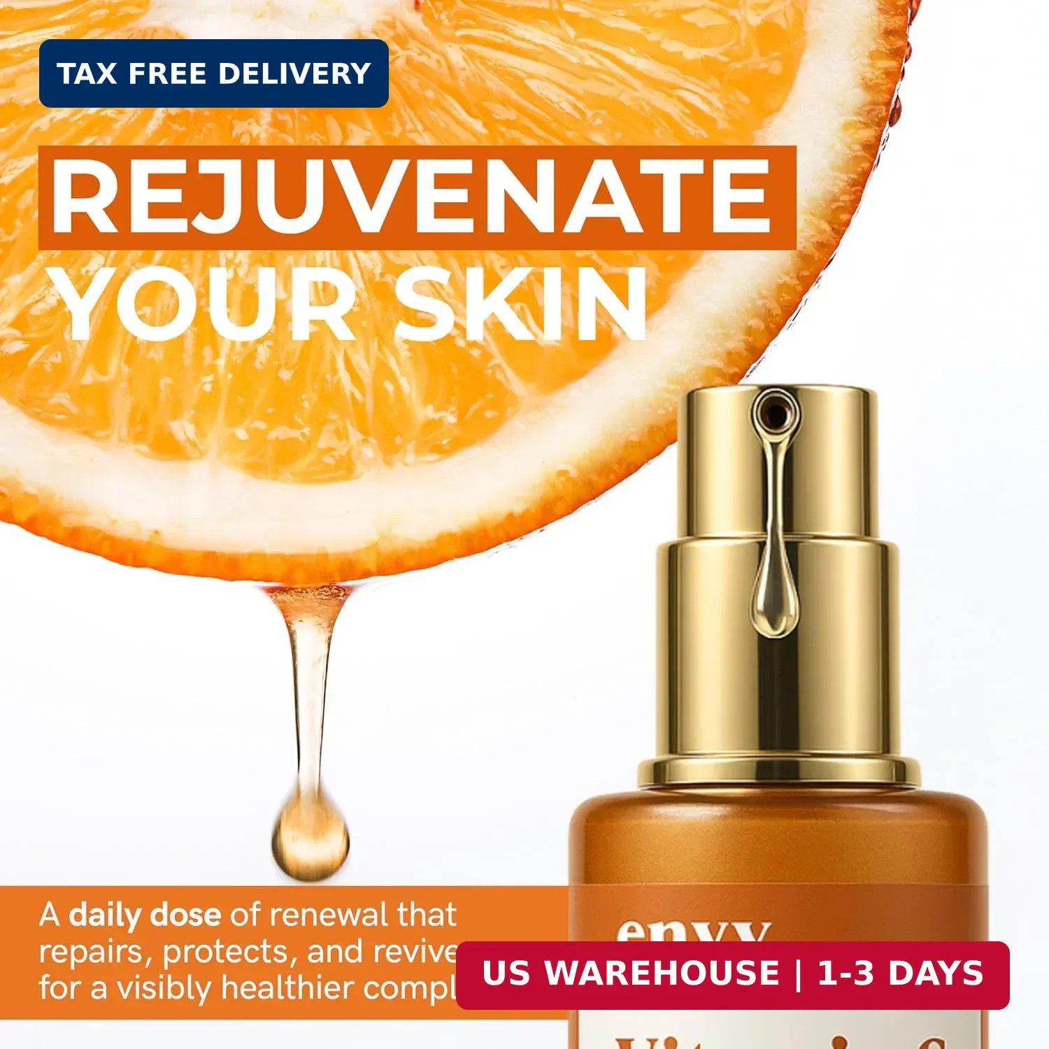 Envy Vitamin C Serum with Vitamin E & Glycerin – Skin, Dark Spot Reduction & Ant