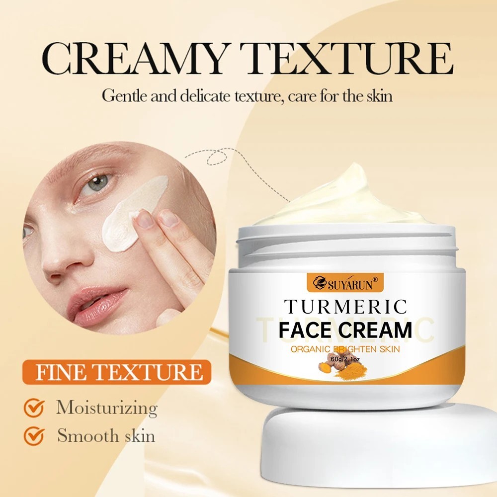Turmeric Face Cream – Anti-Aging & Brightening, Oil-Free Moisturizer 100g
