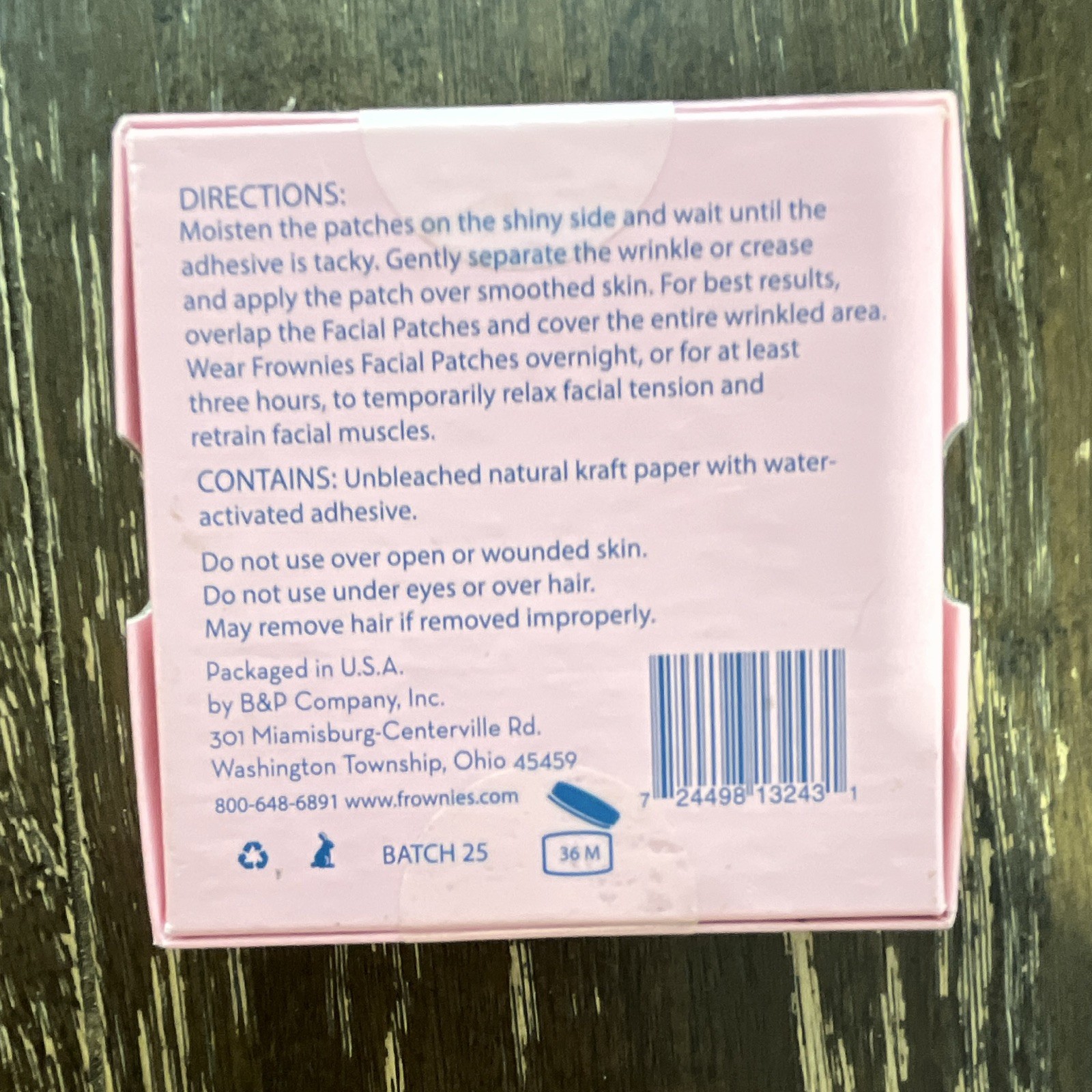 Frownies Wrinkle Facial Patches 144 + Rose Water Hydrator Spray 2 oz Set