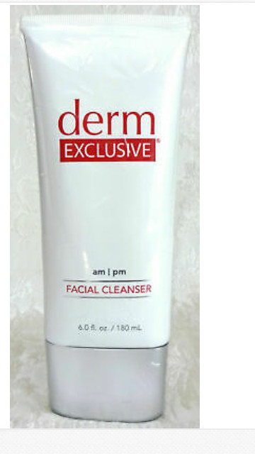 Derm Exclusive Facial Cleanser, Large Tube 6 oz, Sealed, See Description Below