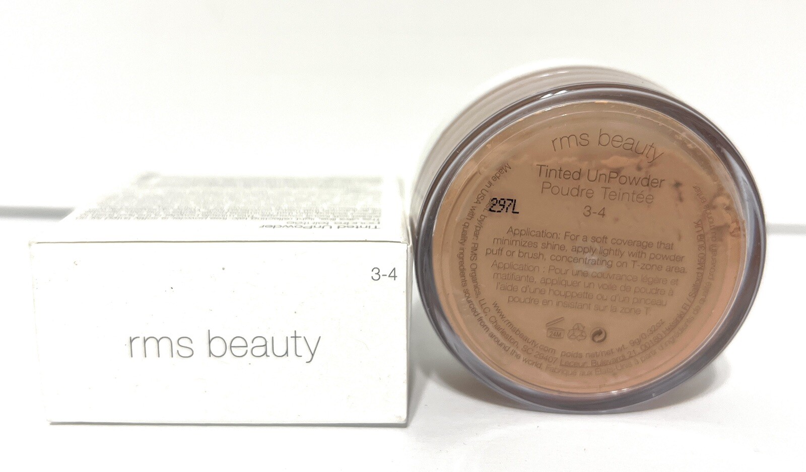 RMS Beauty Tinted UnPowder Shade 2-3 Loose Talc-Free Setting Powder 0.32 oz
