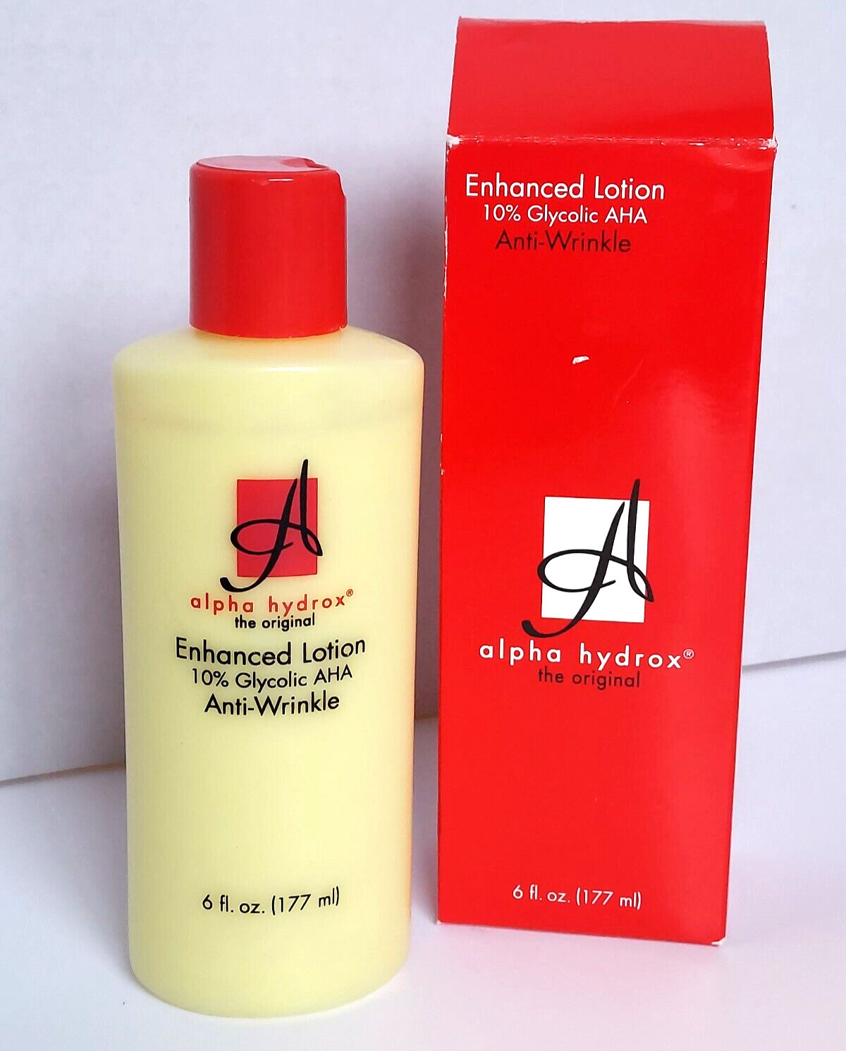 New old stock Alpha Hydrox enhanced lotion anti-wrinkle 10% Glycolic AHA 6 oz.