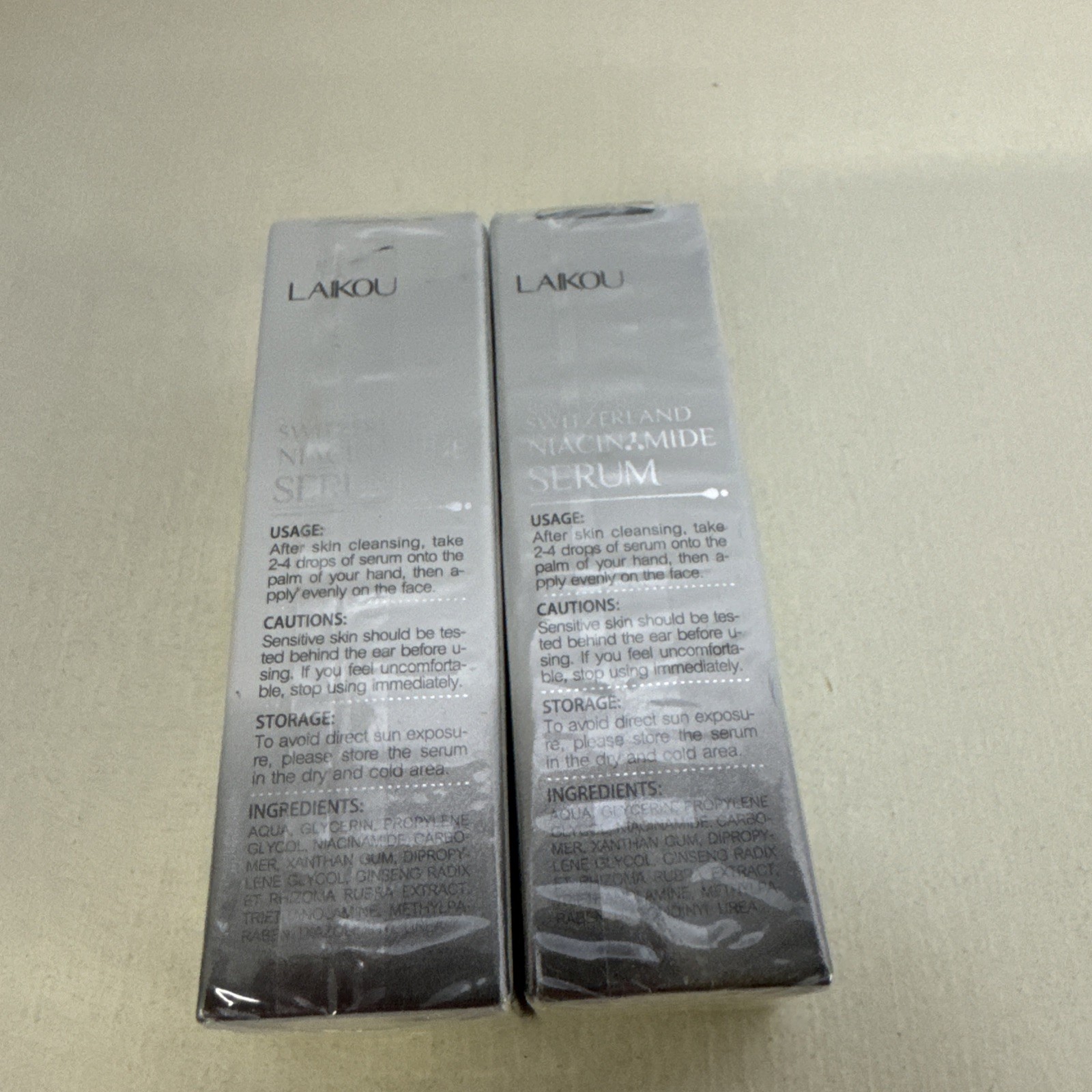 Switzerland Niacinamide Serum Whitening Anti-Aging Moisturizing 0.59oz/17ml 2pk