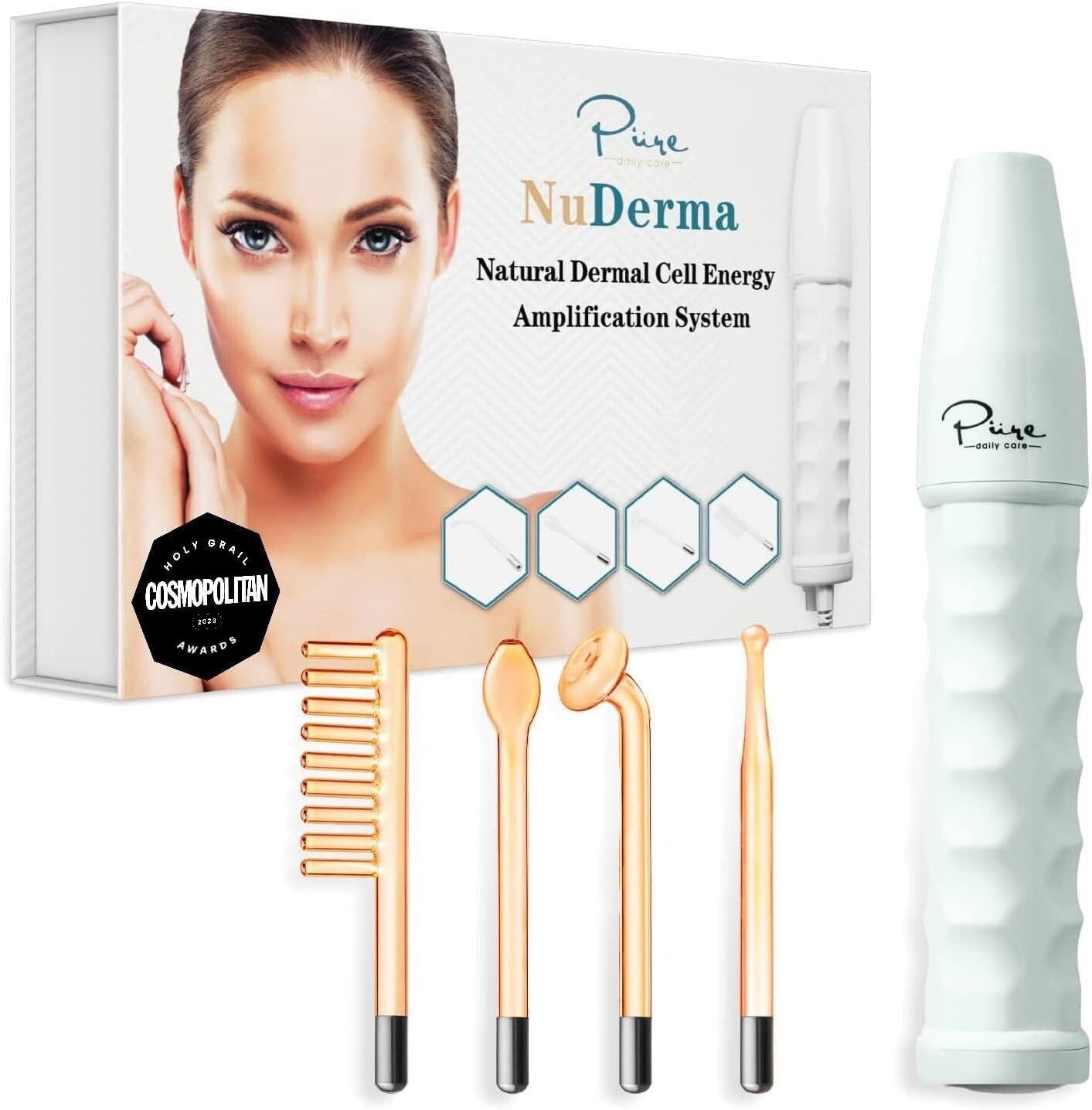 Handheld Skin Therapy Wand Machine Anti-Aging,Skin Tightening,Hair&Scalp Stimula