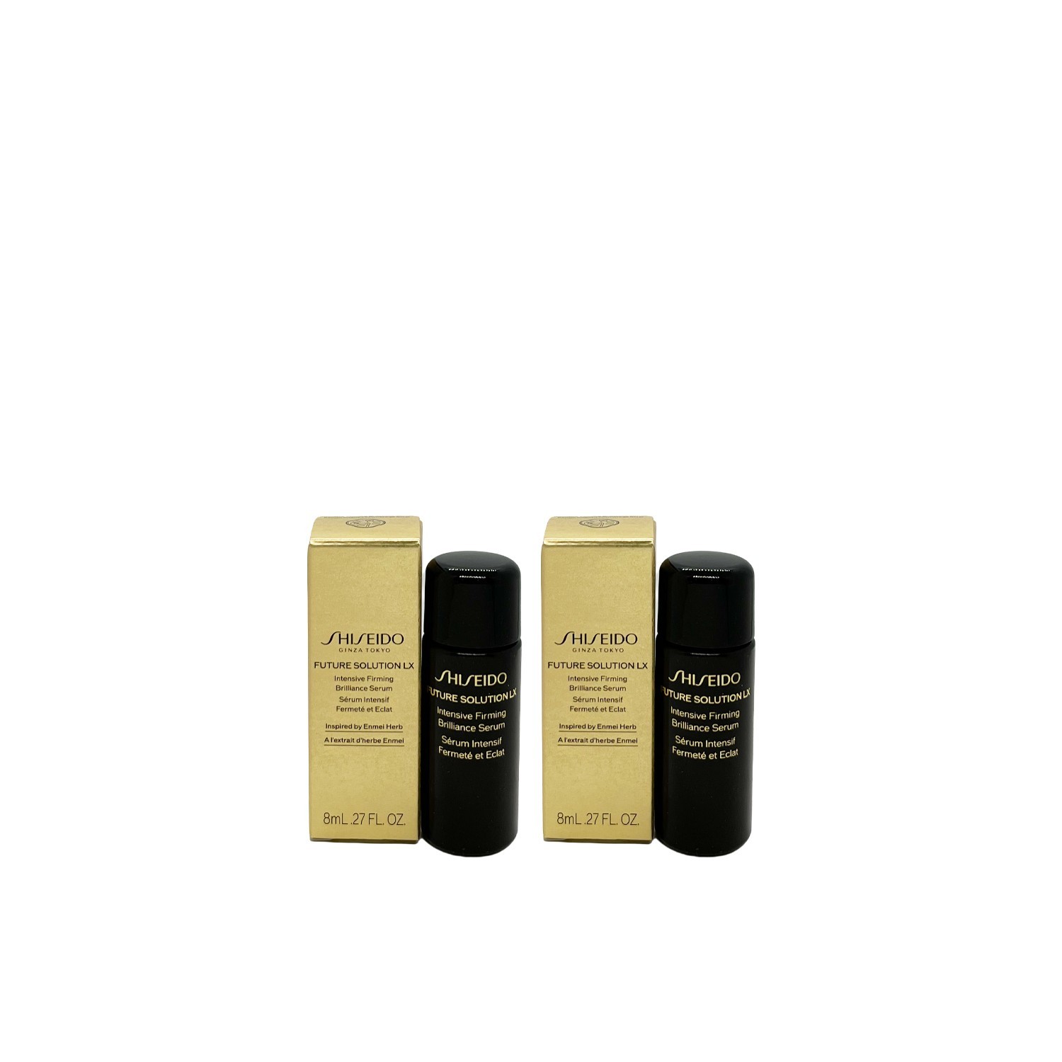 2 x Shiseido Future Solution LX Intensive Firming Brilliance Serum 8ml / 0.27 oz
