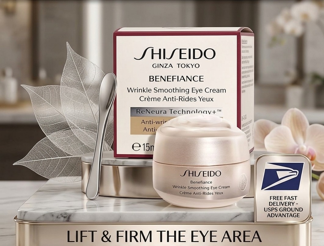 SHISEIDO Benefiance Wrinkle Smoothing Eye Cream 0.5 oz 15ml Anti Aging Firming