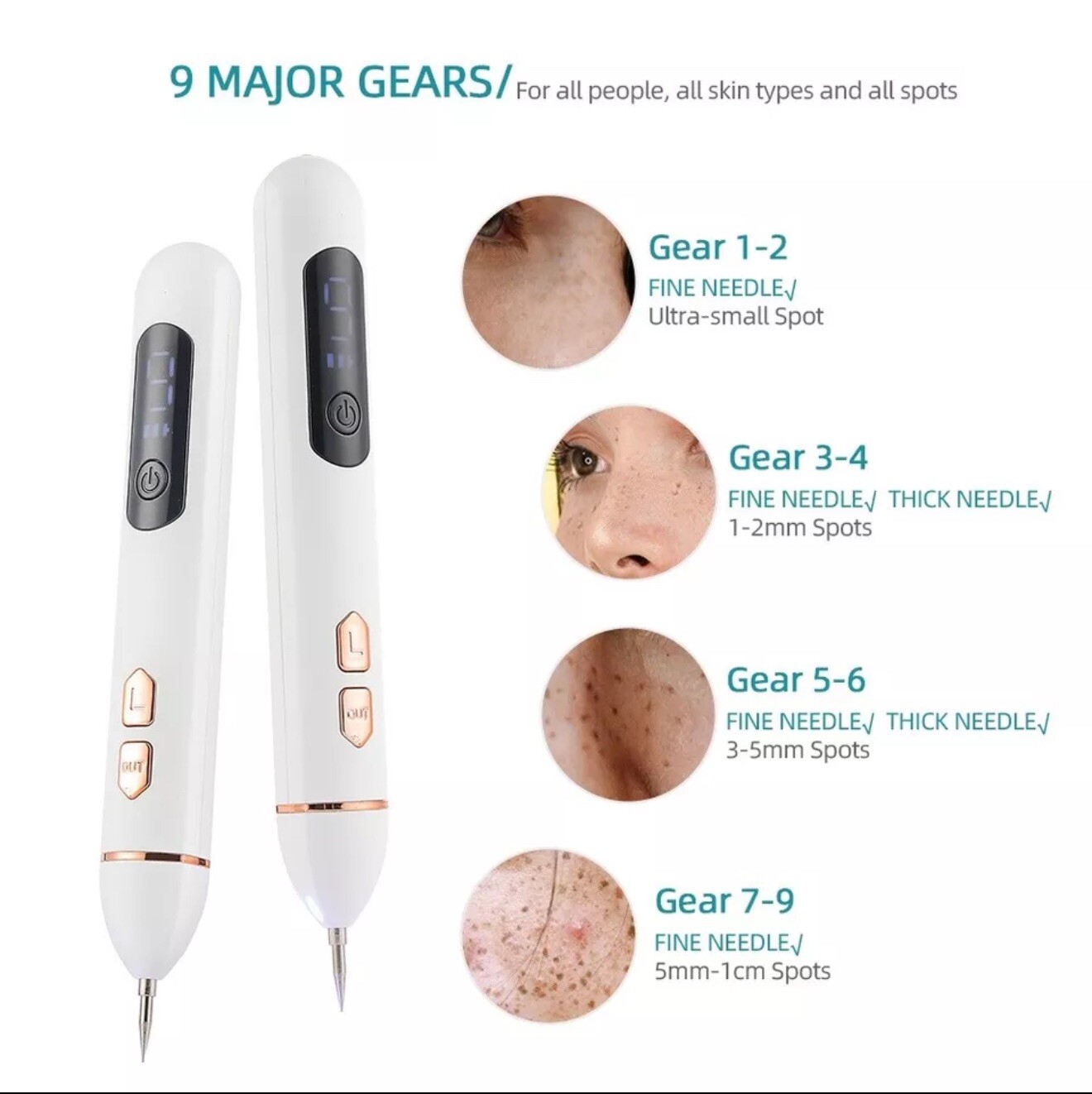 Laser Plasma Pen Mole Removal Dark Spot Remover Skin Wart Tag Tattoo Anti-Aging