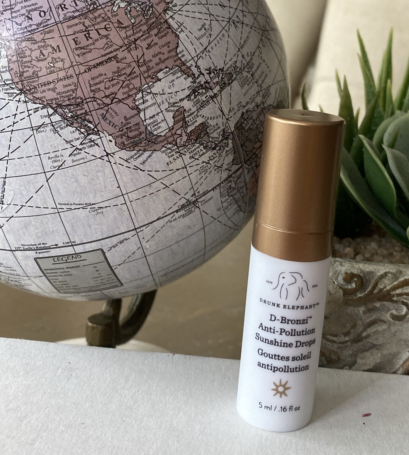 Drunk Elephant D-Bronzi 5ml Anti-Pollution Sunshine Drops Travel Size 0.16 Oz B