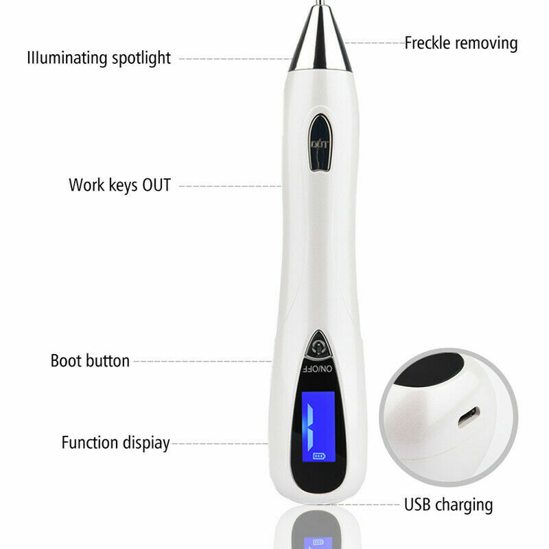 Laser Plasma Pen Skin Tag Mole Freckle Removal Dark Spot Tattoo Wart Remover Pen