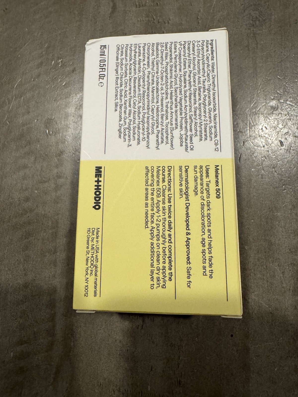 Melanex 509 Niacinamide, Resveratrol Vitamin C / 15ml / .5 oz NIB