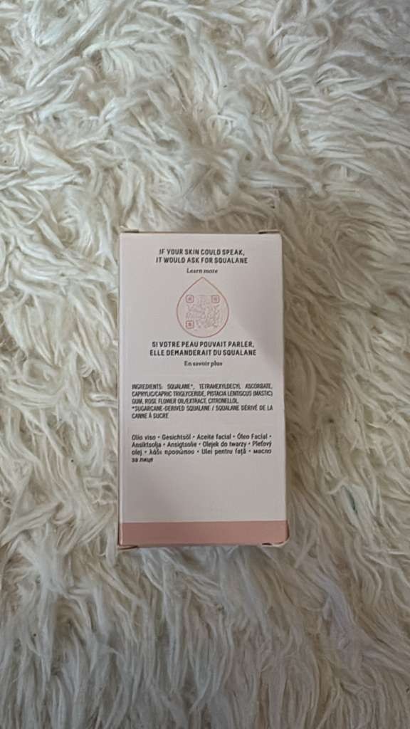 Authentic Biossance Squalane + Vitamin C Rose Oil 30ml Brightening Face Serum