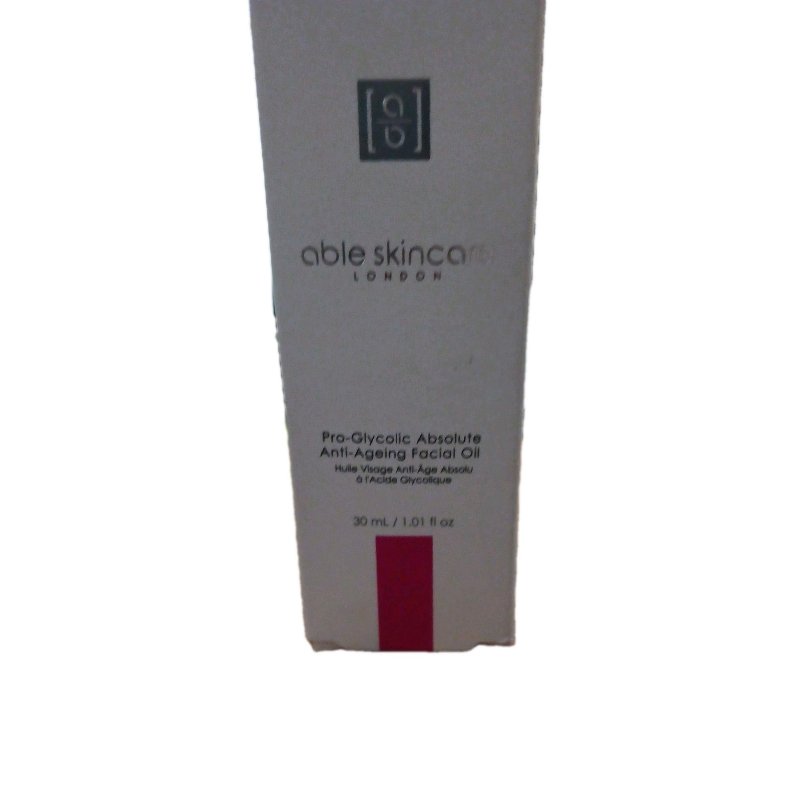 ABLE PRO-GLYCOLIC ABSOLUTE ANTI-AGING FACIAL OIL 30mL BOX NATURAL VEGAN