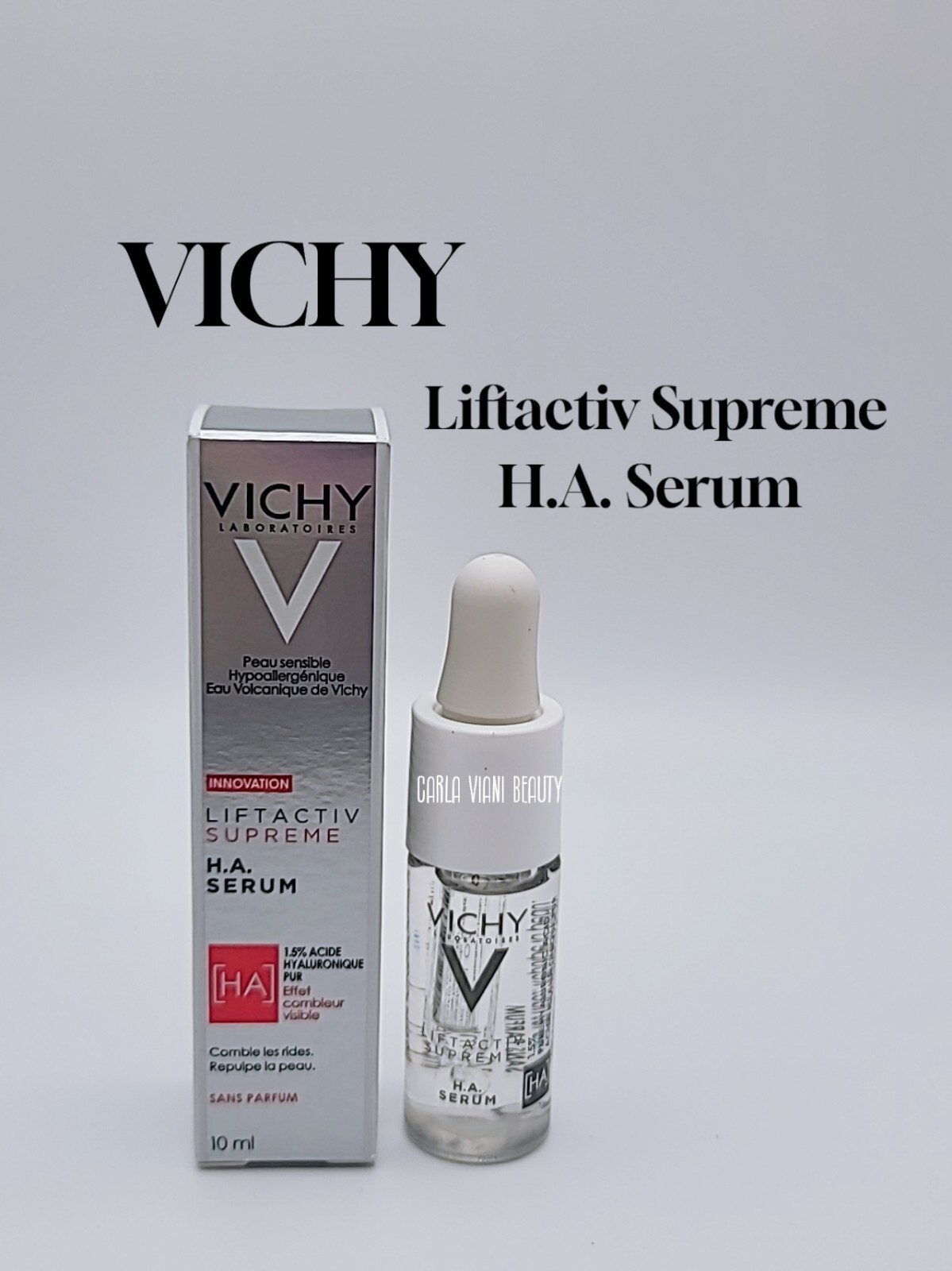 Vichy Liftactiv Supreme Hyaluronic Acid Serum 0.33 oz 10 ml HA Wrinkle Corrector