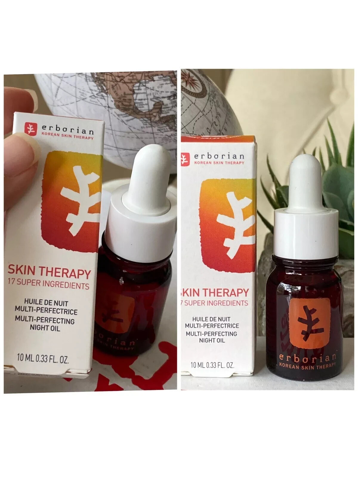 2x Erborian SKIN THERAPY Multi-Perfecting Night Oil 10mL / 0.33 fl oz Each