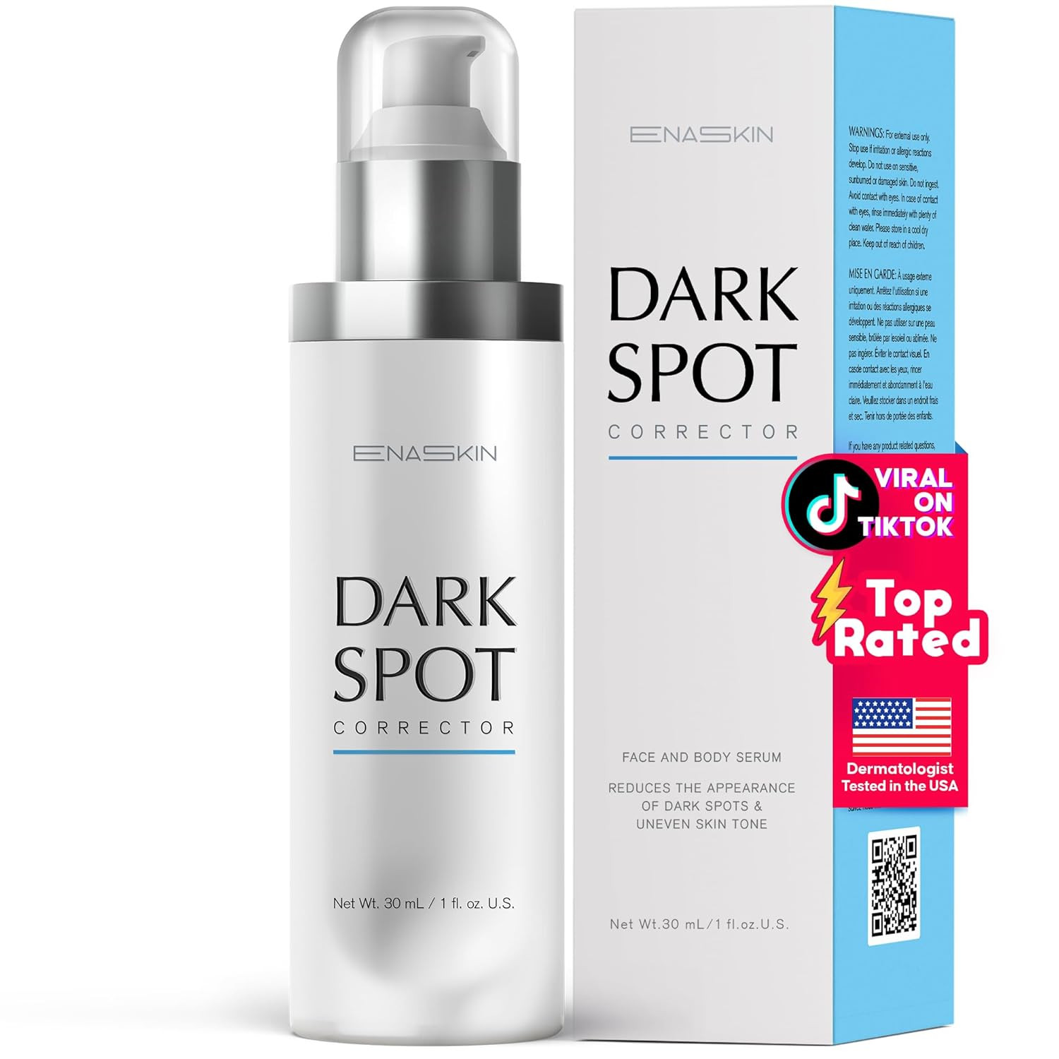 Dark Spot Remover Face & Body Serum: Age Spot Sun Spot Freckles Melasma Brown Sp
