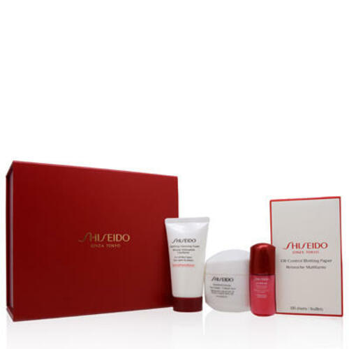 SHISEIDO TOKYO MOMENTS 4-PCS SET (Day cream+ Serum+Cleanser+Blotting sheet)