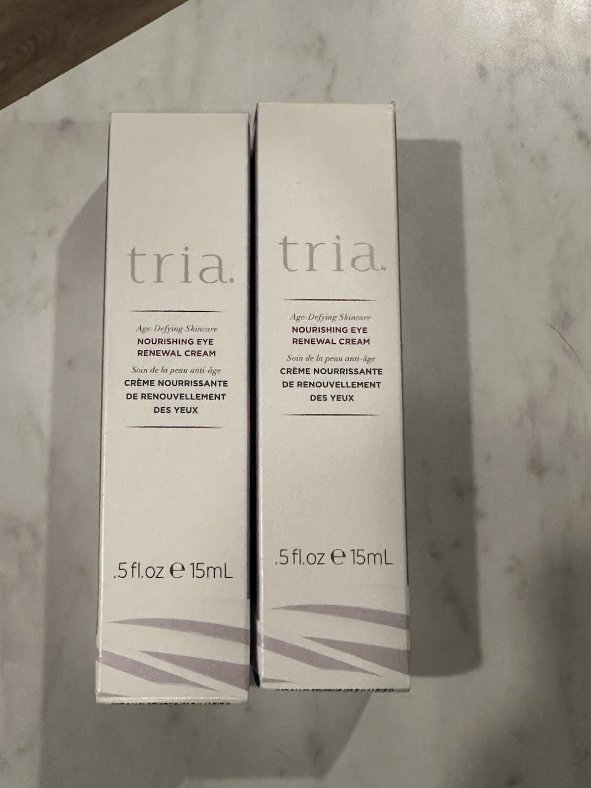 2 New in box TRIA Age-Defying Skincare NOURISHING EYE RENEWAL CREAM