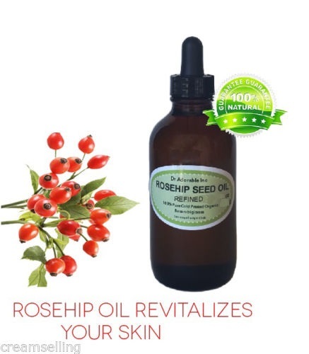 1 Oz Glass Dropper Premium Rosehip Oil Refined Pure Organic Fresh Skin Body