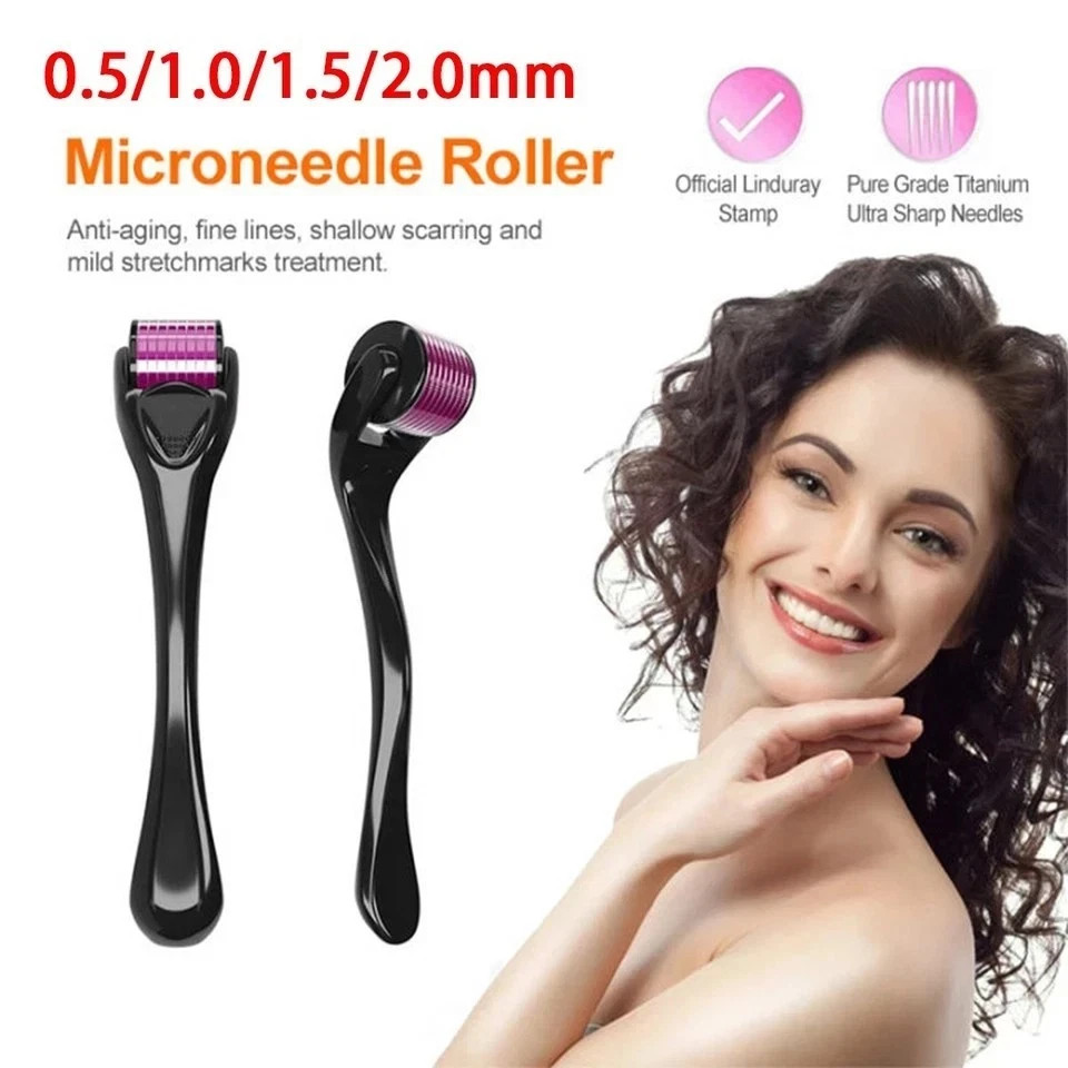 0.5mm 1mm 1.5mm 2.0mm 540 Microneedle Scar Derma Roller Dermaroller