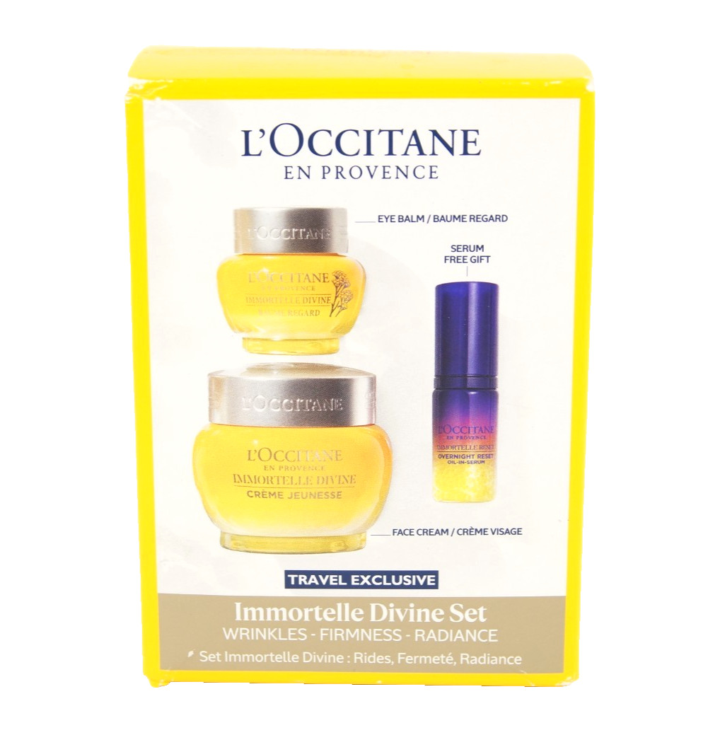 LÓccitane En Provence Immortelle Divine Set Travel Exclusive Set