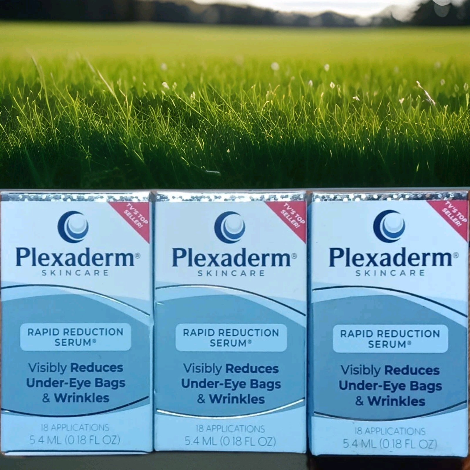 3 PLEXADERM SKINCARE RAPID REDUCTION SERUM REDUCES UNDER-EYE BAGS 18 X3 54 APPS!