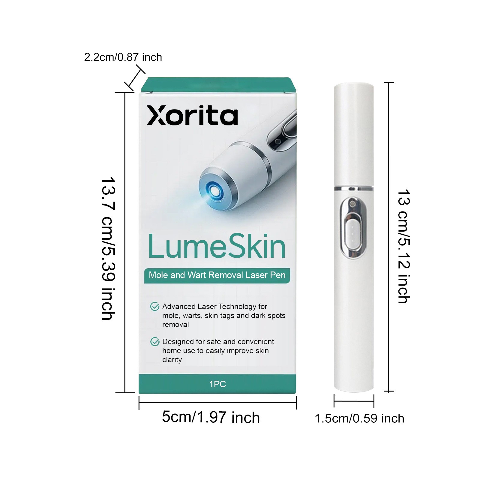 1/2/3X Laser Plasma Pen Mole Removal Dark Spot Skin Wart Tag Tattoo Mole Pen