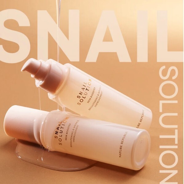 NATURE REPUBLIC Snail Solution Skin Booster 130ml Moisturizing Toner Made Korea