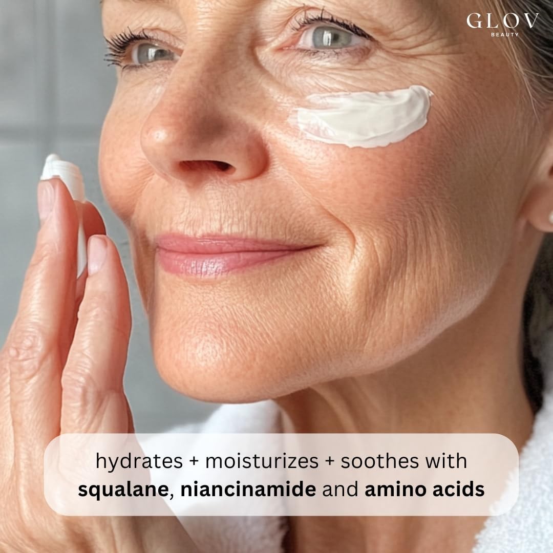 Glov Beauty Face Moisturizer Light Deep-Hydration Formula Smooth Fine Lines