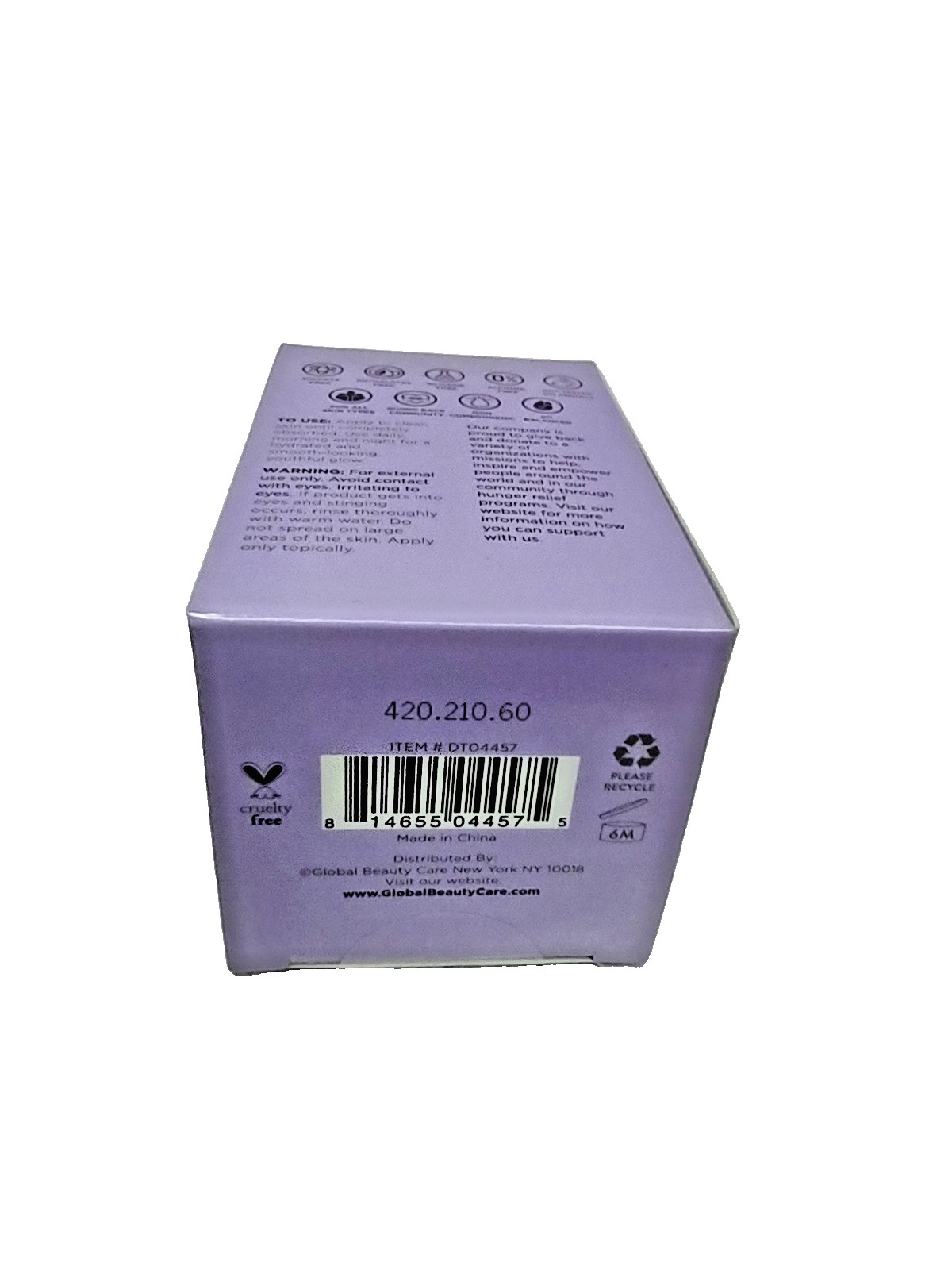 Lot 2 -Global Beauty Care Calming Nighttime SKIN CREAM Lavender Aloe 1.7 oz each