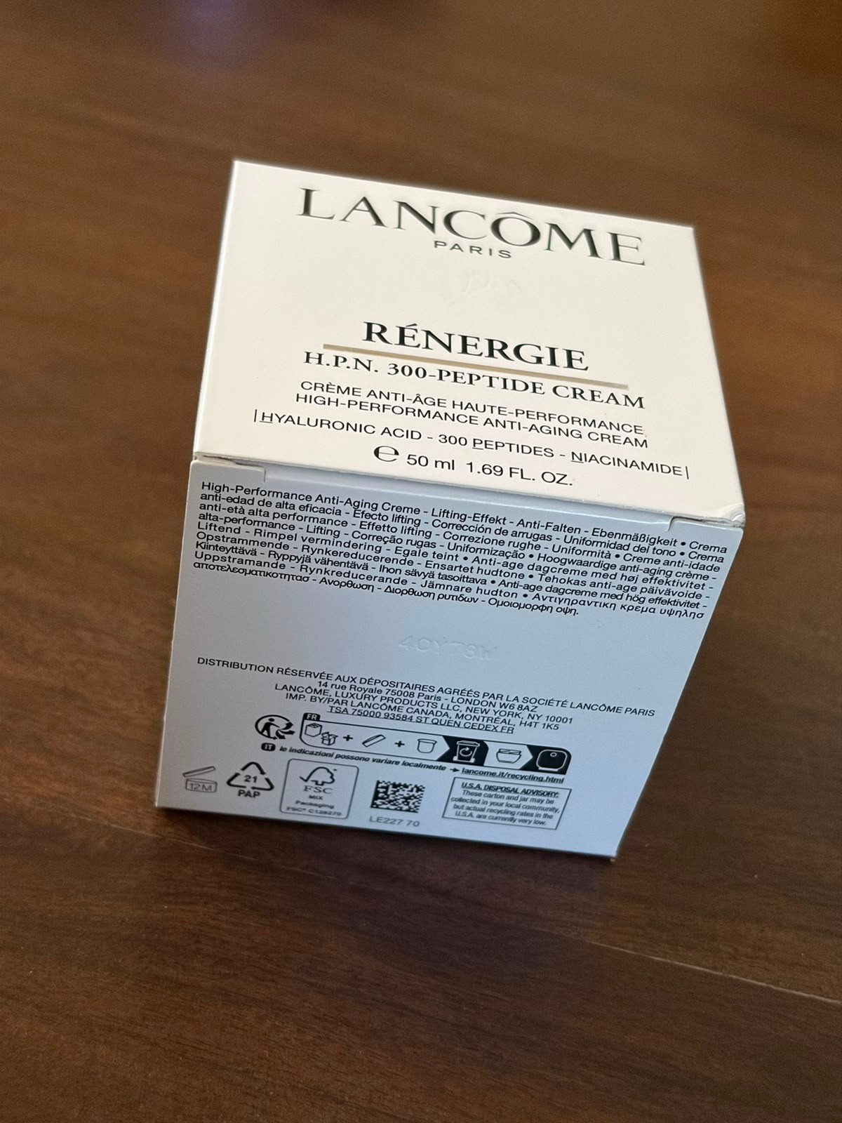 Lancome Renergie HPN 300 Peptide Cream – 1.69 oz / 50ml AUTHANTIC