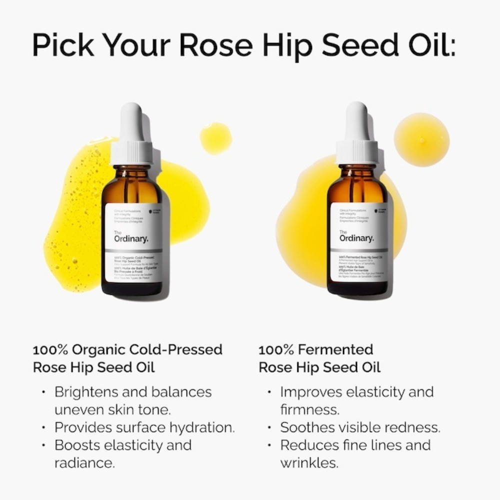 Authentic The Ordinary 100% Organic Cold-Pressed Rose Hip Seed Oil 1 oz/ 30 mL