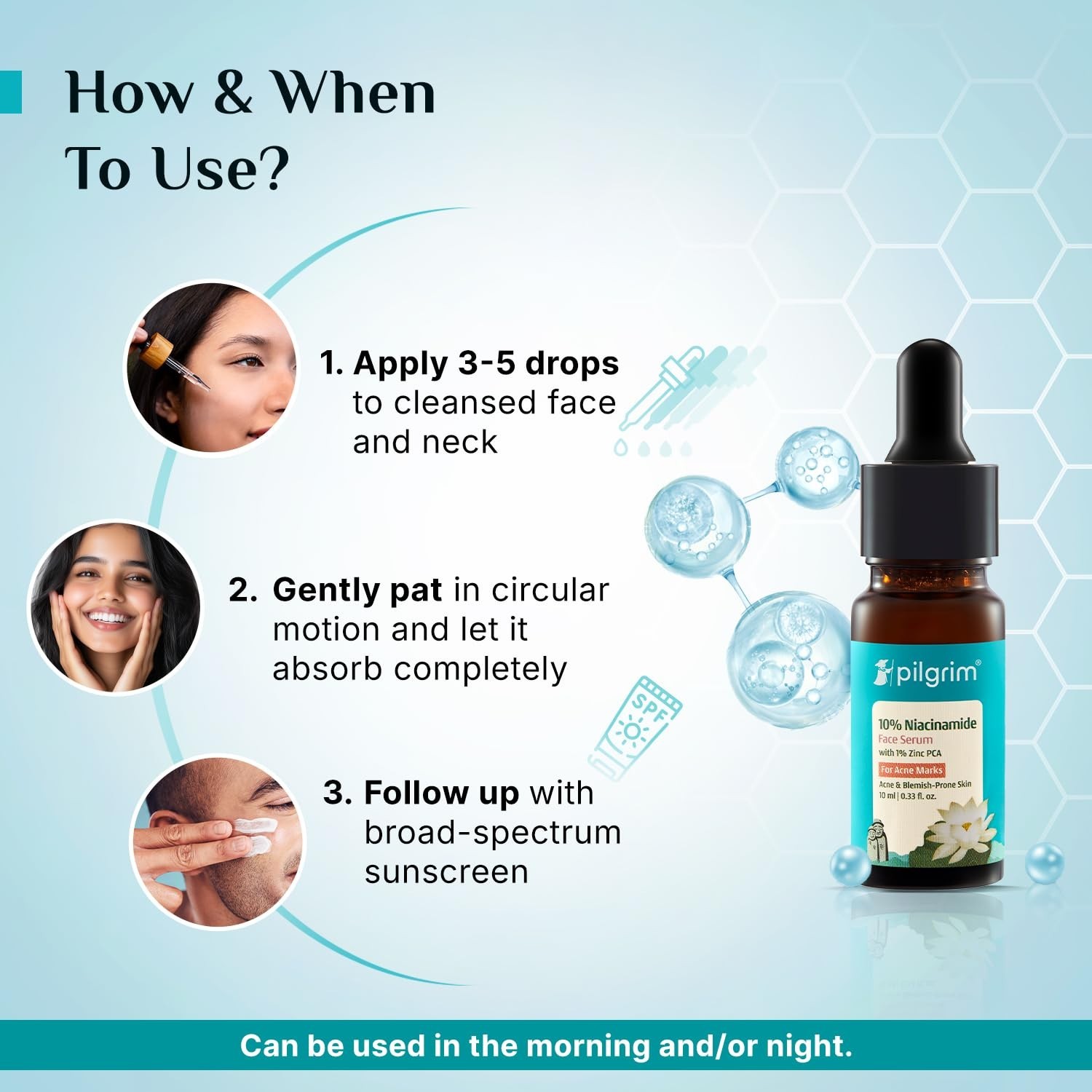 Pilgrim 10% Niacinamide Face Serum For Acne Marks 10ml