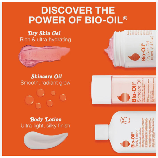 Bio-Oil Skincare Oil, Body Oil for Scars and Stretchmarks, Serum Hydrates Skin